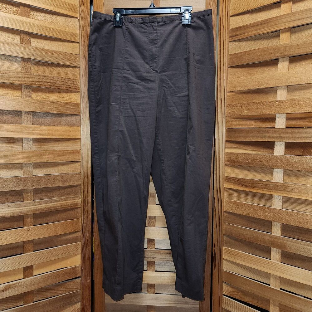 New York & Company City Stretch Brown Pants Women's Size 10 Cotton Nylon